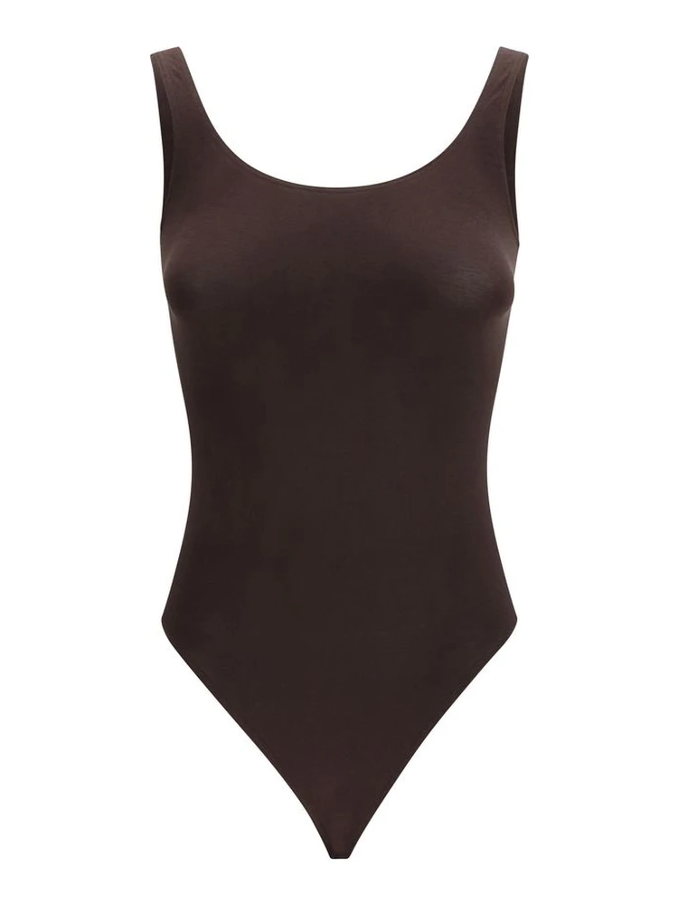 Brown Cotton Bodysuit