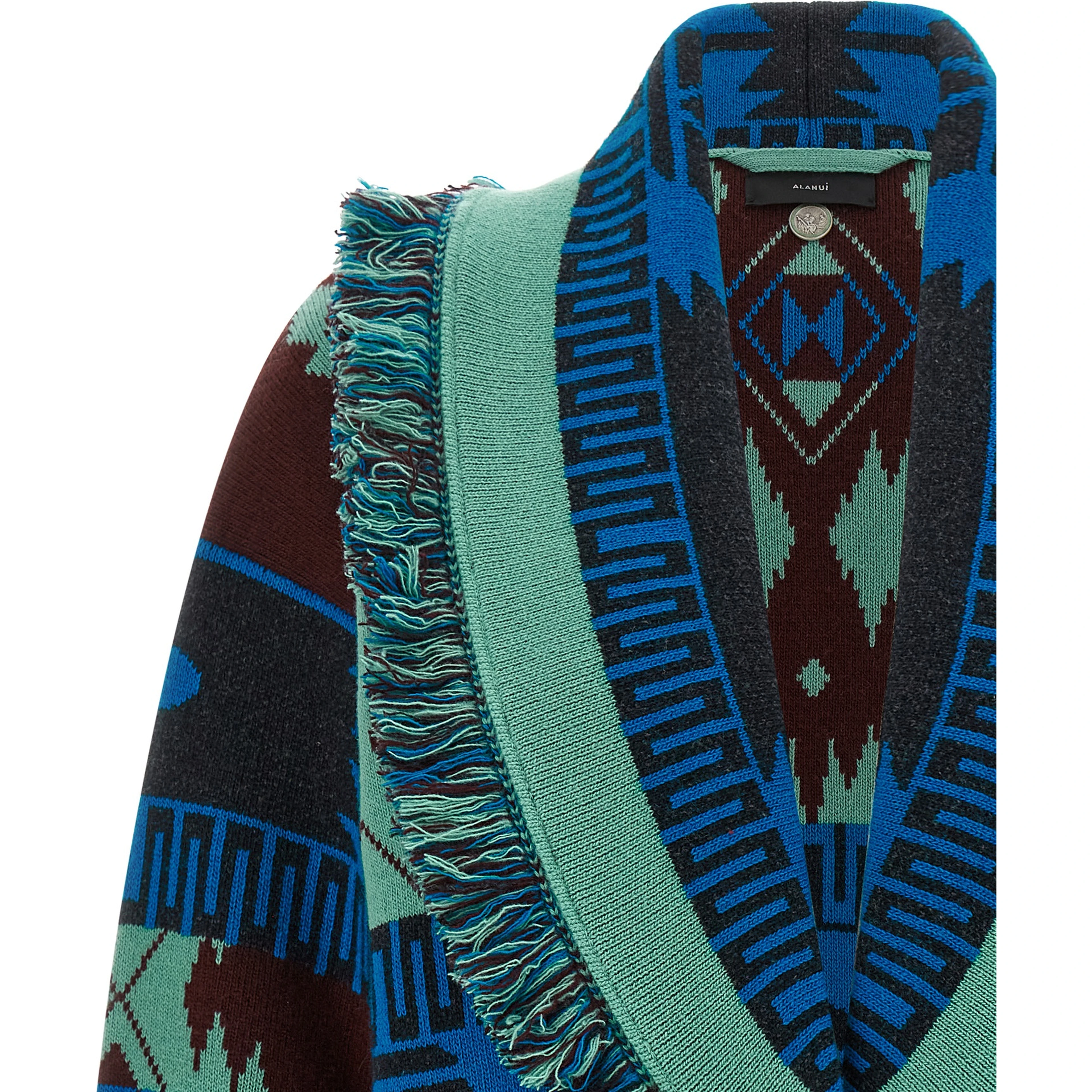 Blue Virgin Wool Cardigan