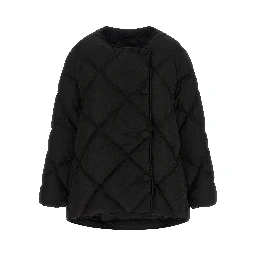 Black Nylon Full-Length Jacket