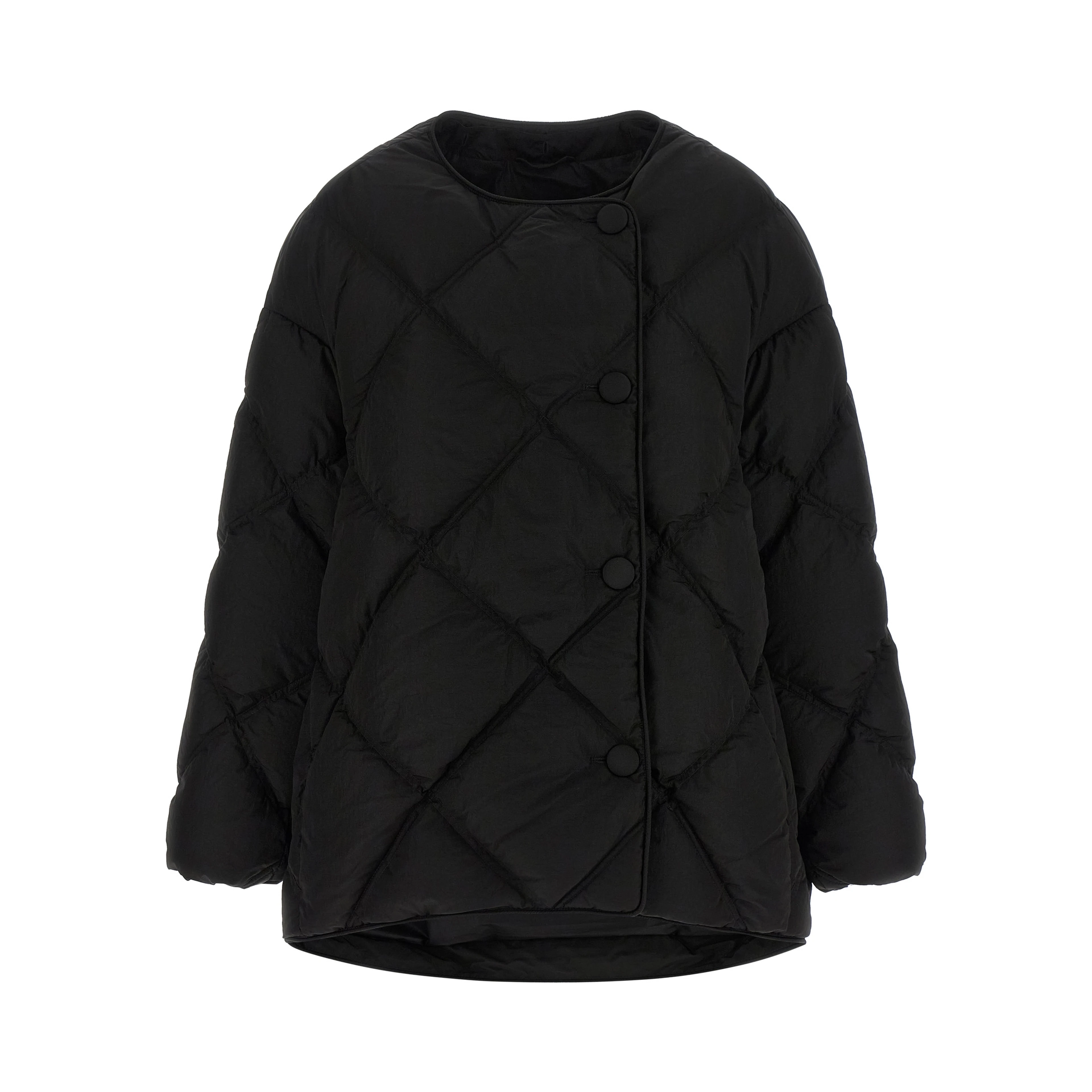 Black Nylon Full-Length Jacket