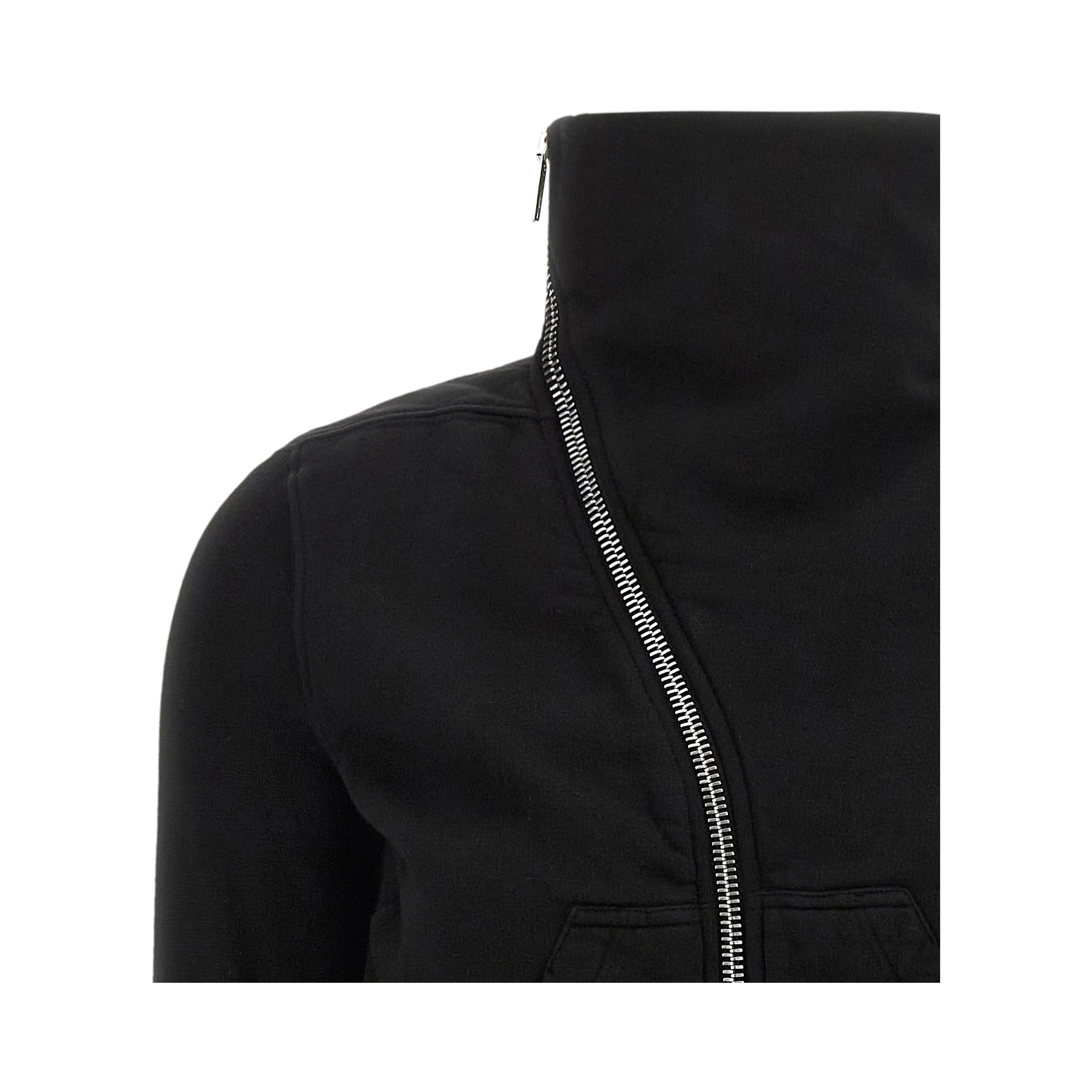 Black Cotton Sweatshirt