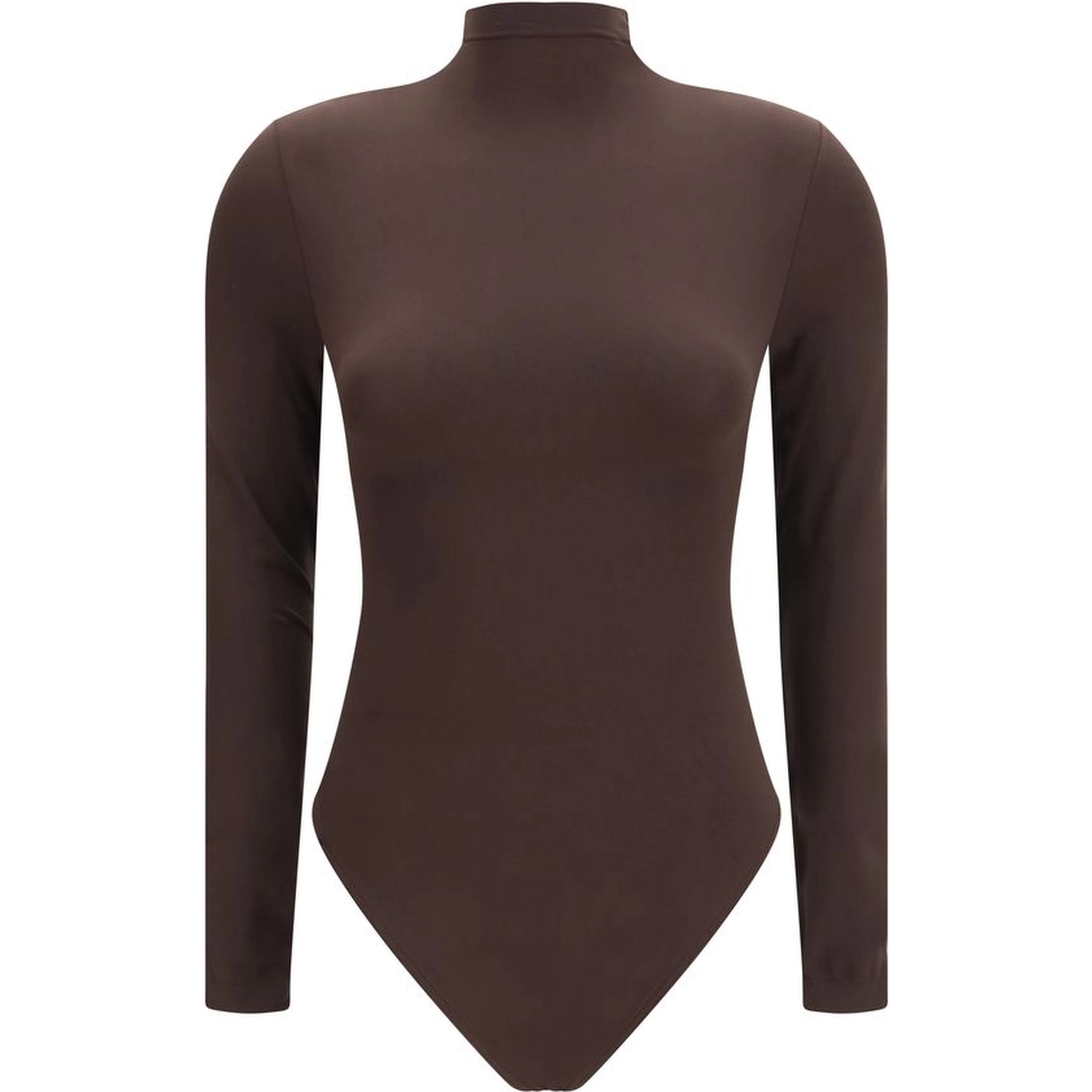 Brown Polyamide Bodysuit