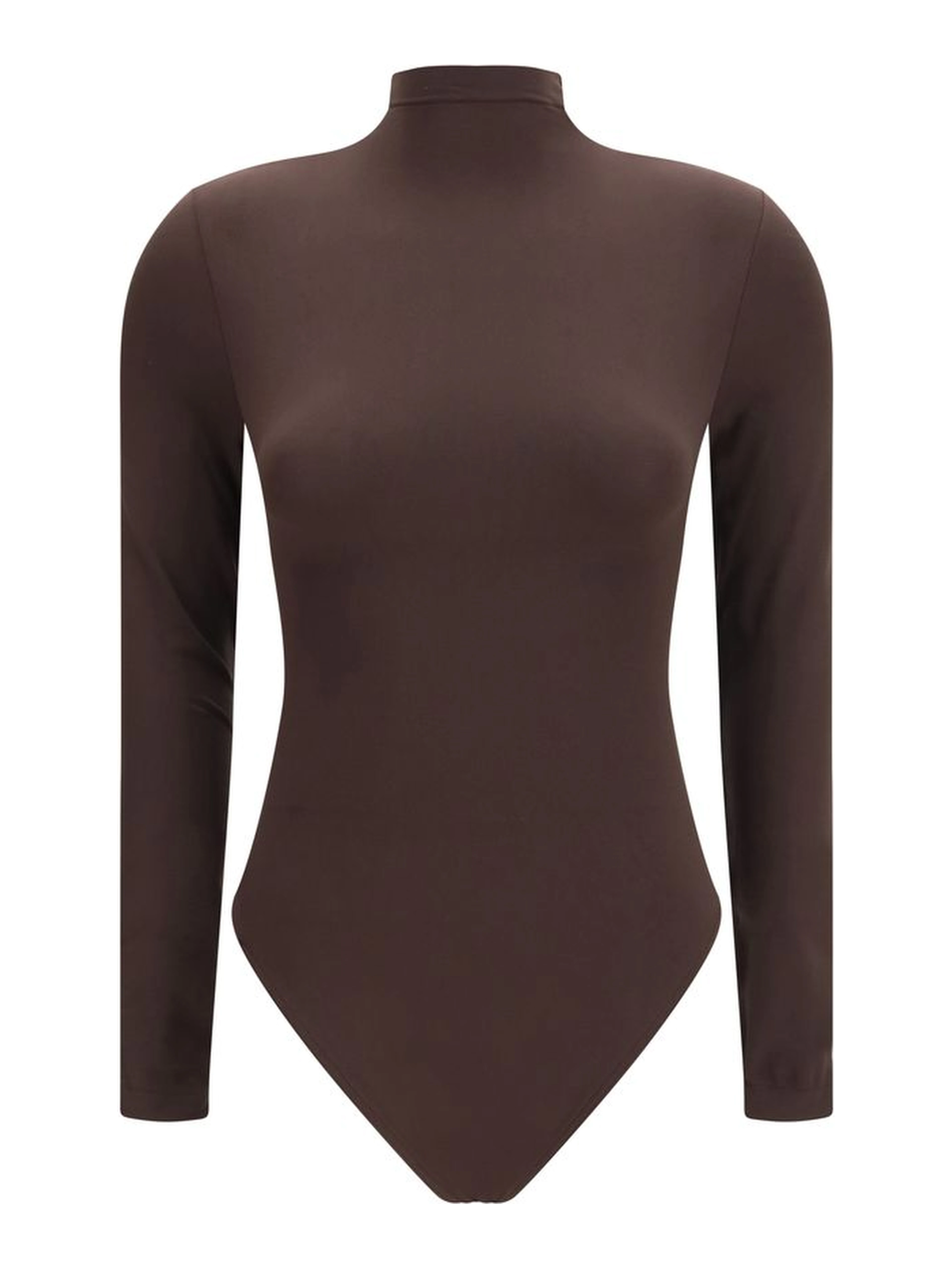 Brown Polyamide Bodysuit