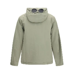 Gray Polyamide Full-Length Jacket