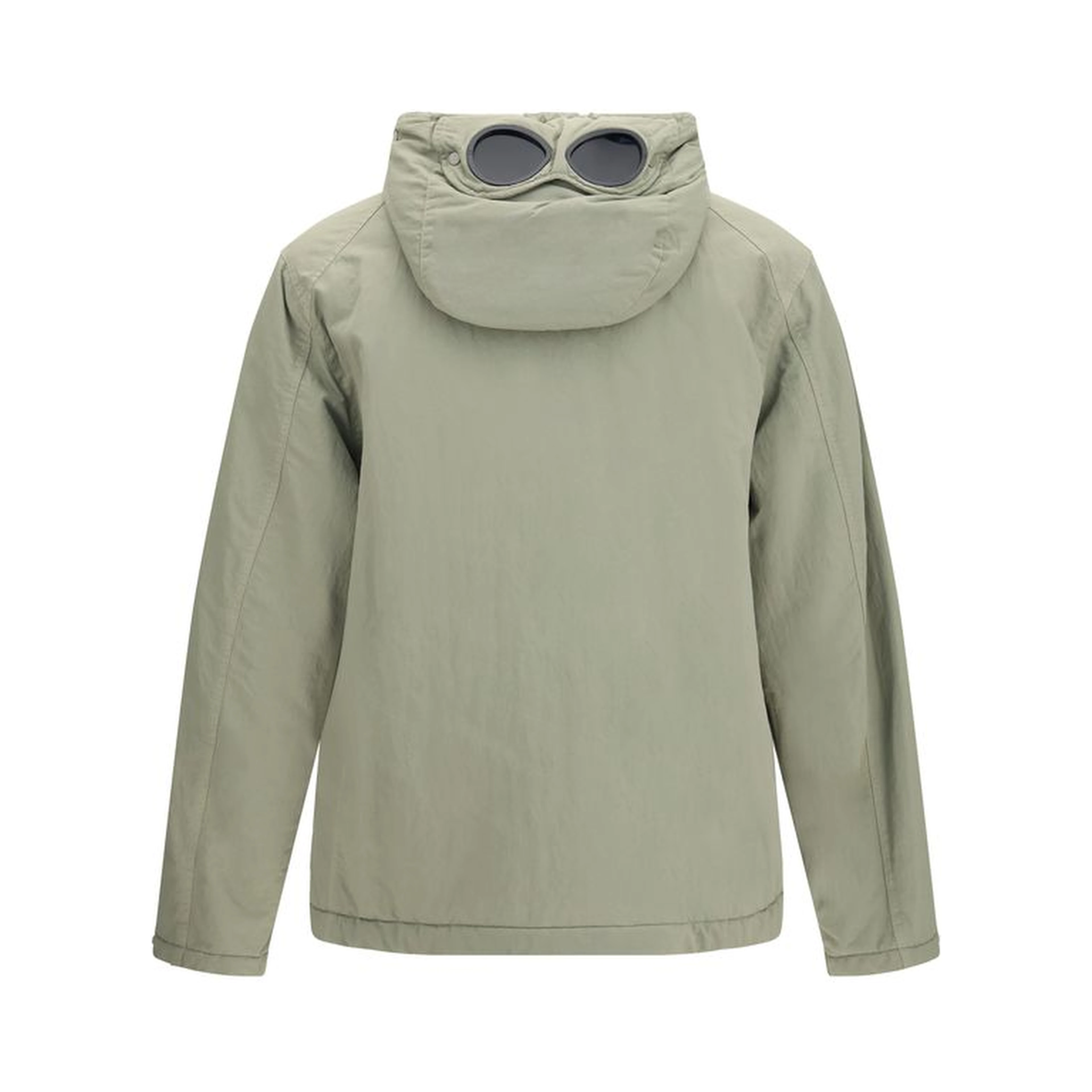 Gray Polyamide Full-Length Jacket