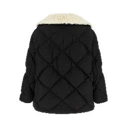 Black Nylon Full-Length Jacket