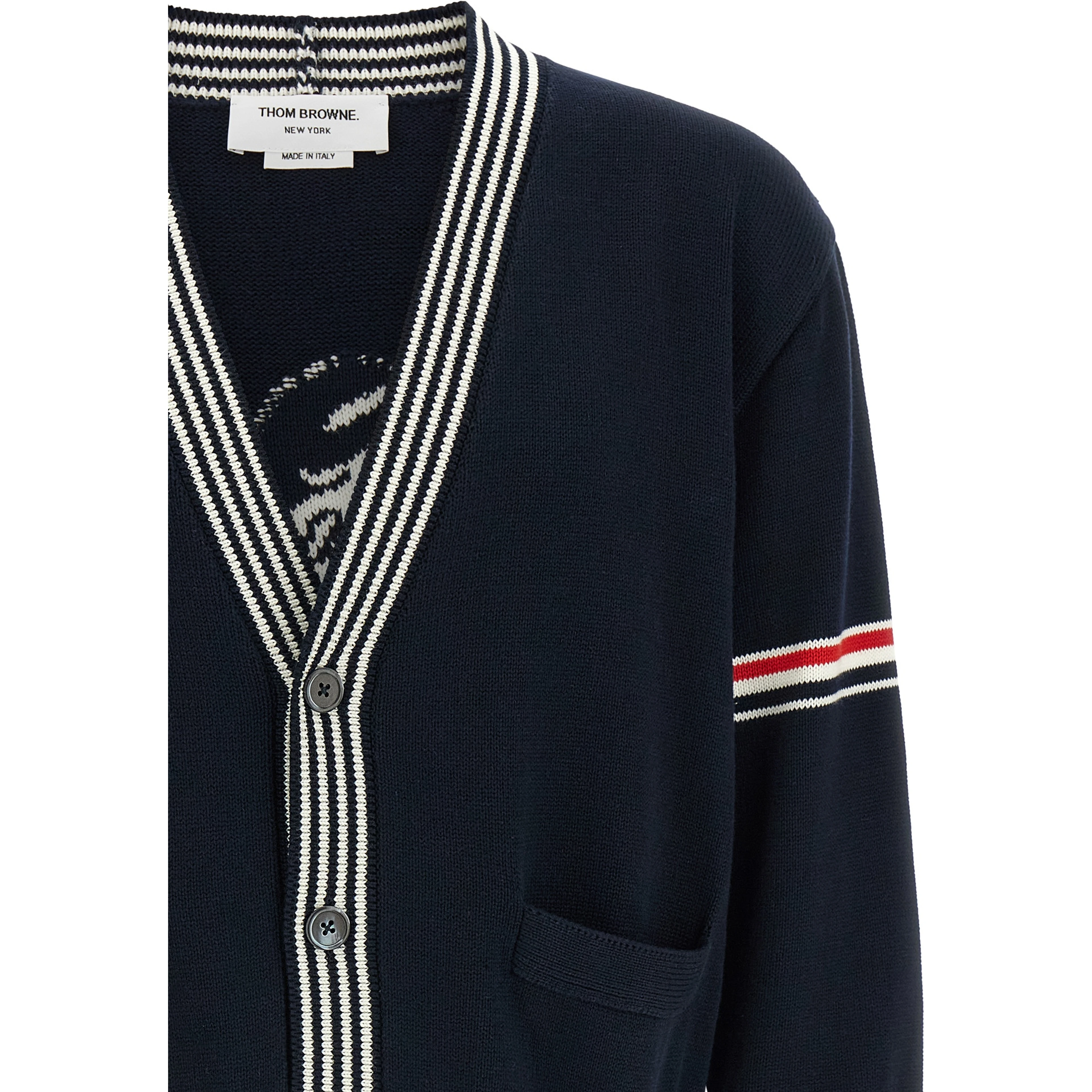 Blue Cotton Cardigan