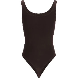Brown Cotton Bodysuit