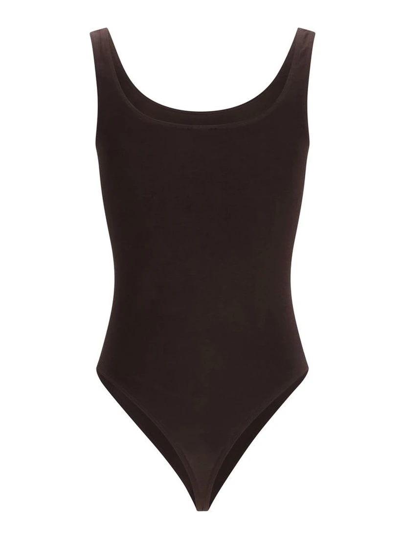 Brown Cotton Bodysuit
