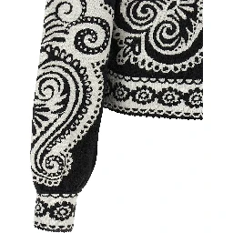 Bicolor Polyester Cardigan