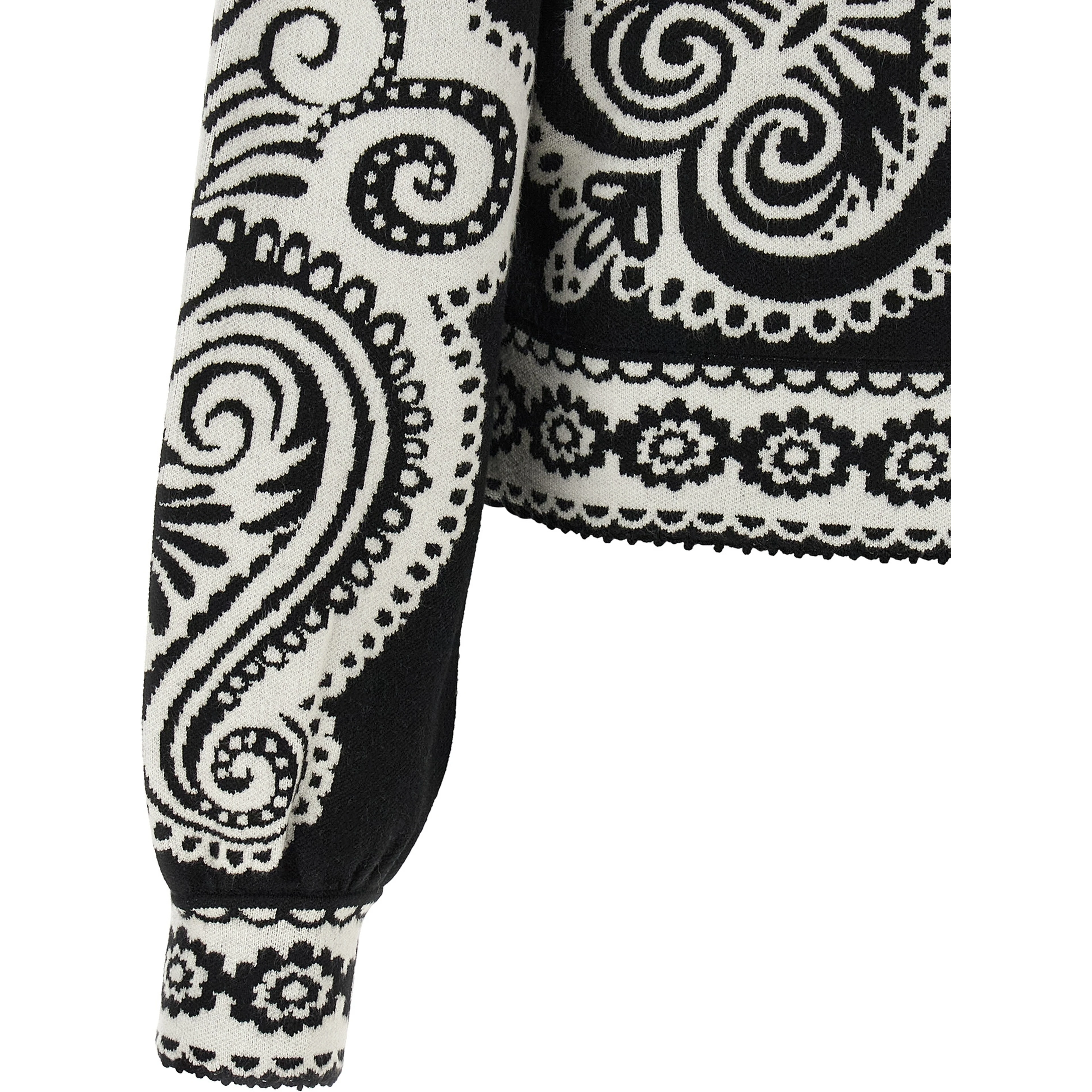 Bicolor Polyester Cardigan