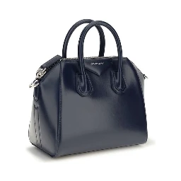 Blue Calf Leather Bos Taurus Handbag