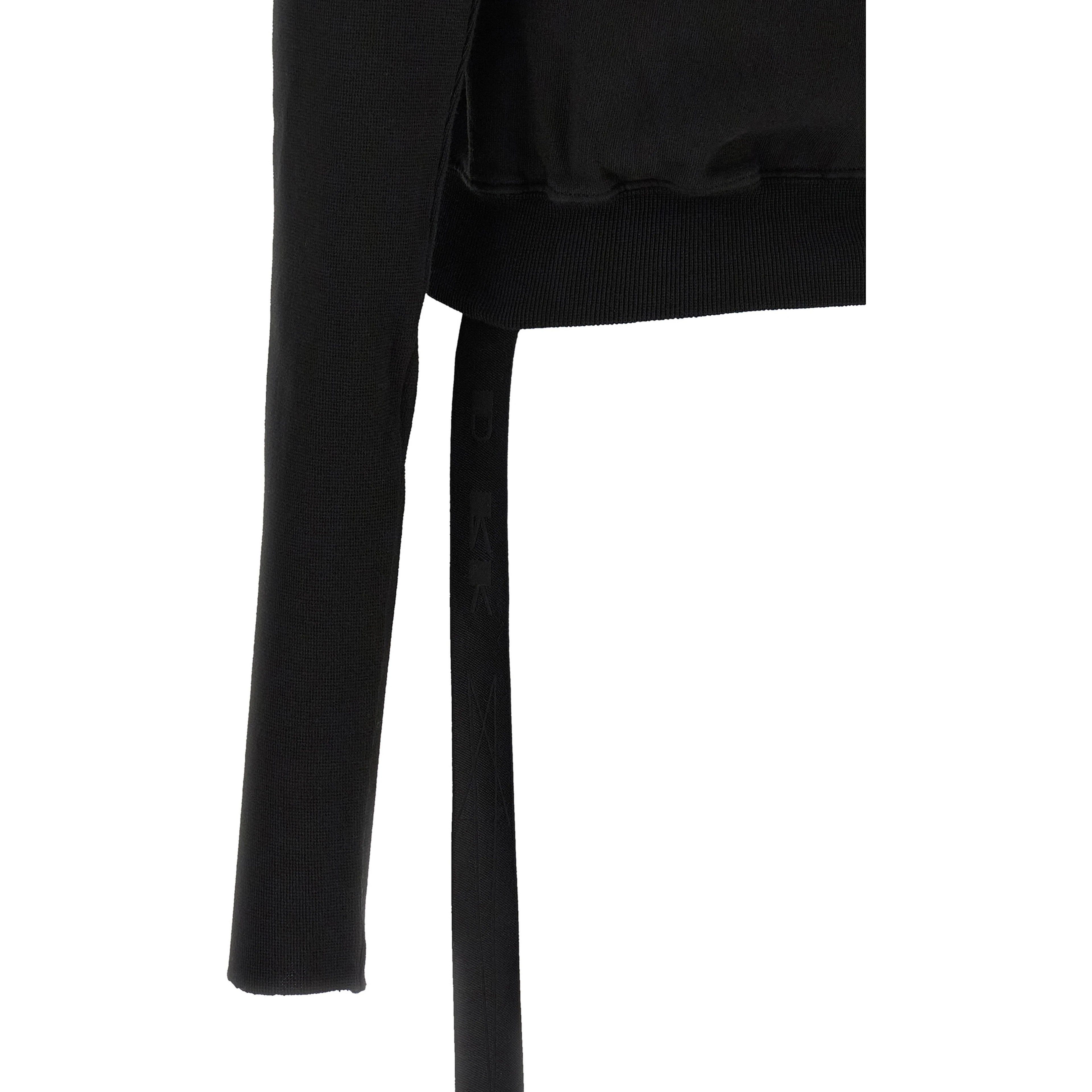 Black Cotton Sweatshirt
