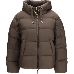 Brown Goose Down Full-Length Jacket