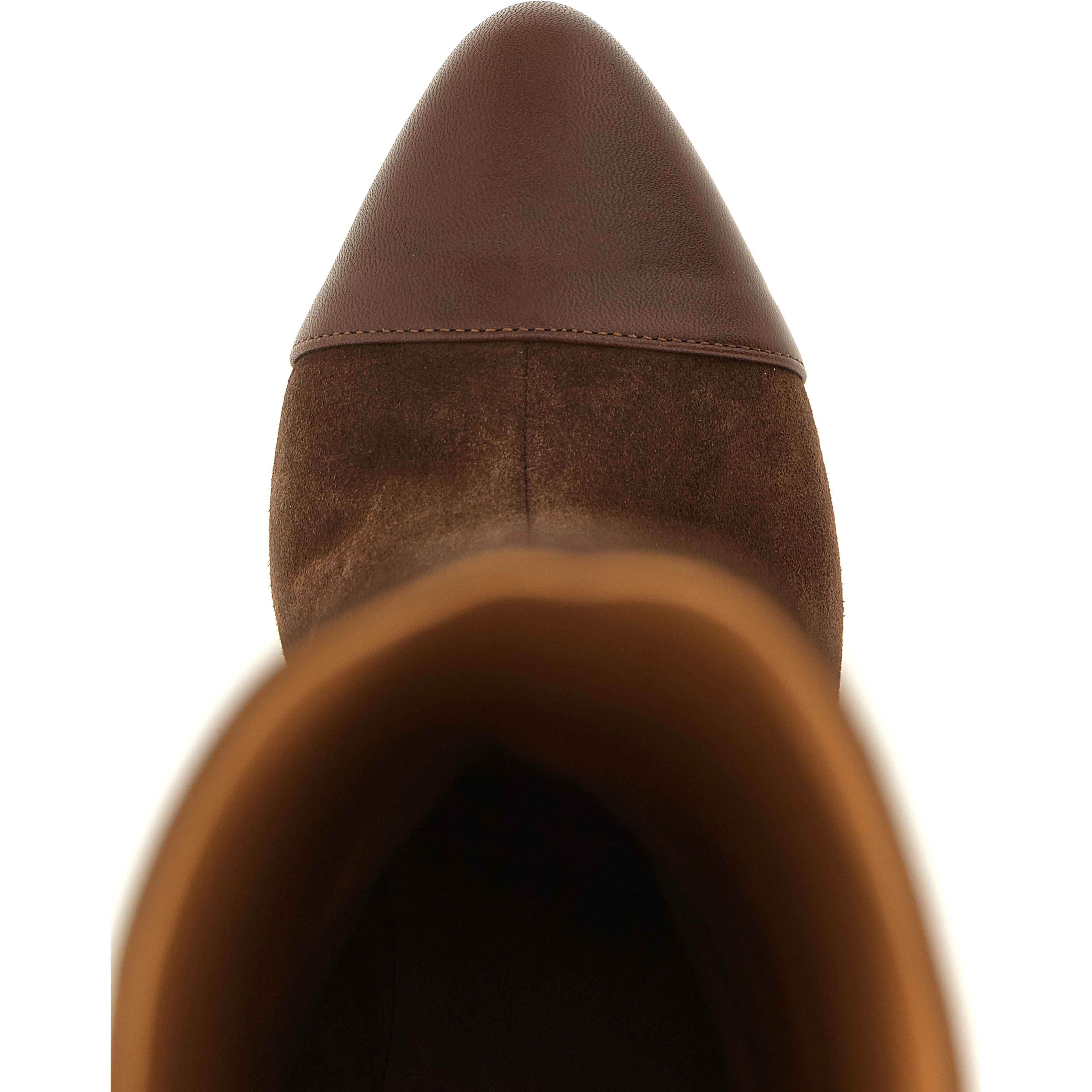 Brown Calfskin Over The Knee