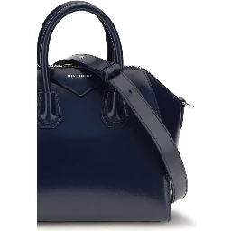 Blue Calf Leather Bos Taurus Handbag