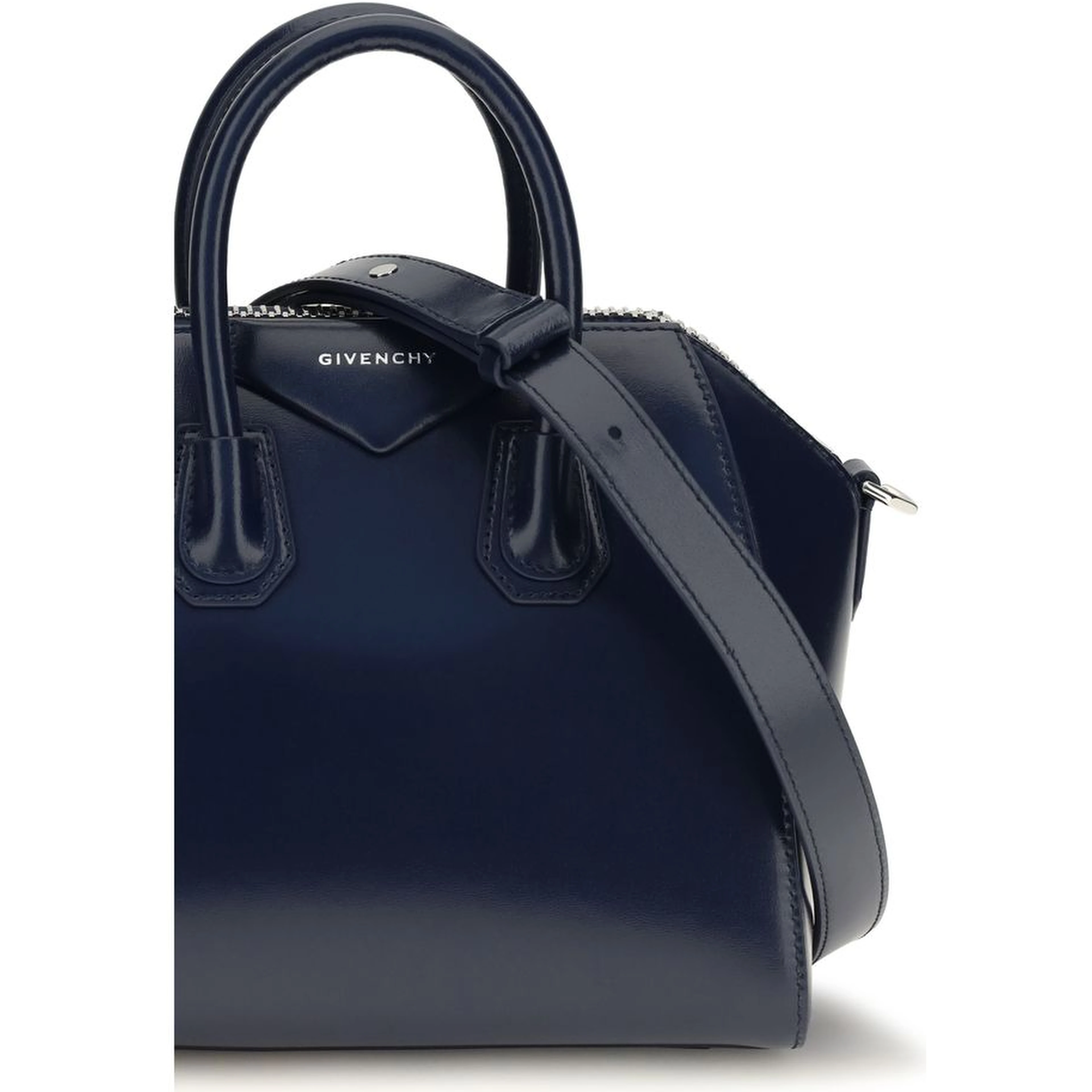 Blue Calf Leather Bos Taurus Handbag