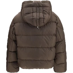 Brown Goose Down Full-Length Jacket