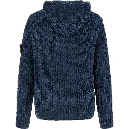 Blue Cotton Cardigan