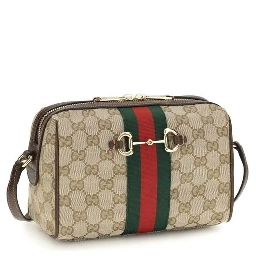 Beige Fabric Shoulder Bag