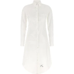 White Cotton Midi Skirt
