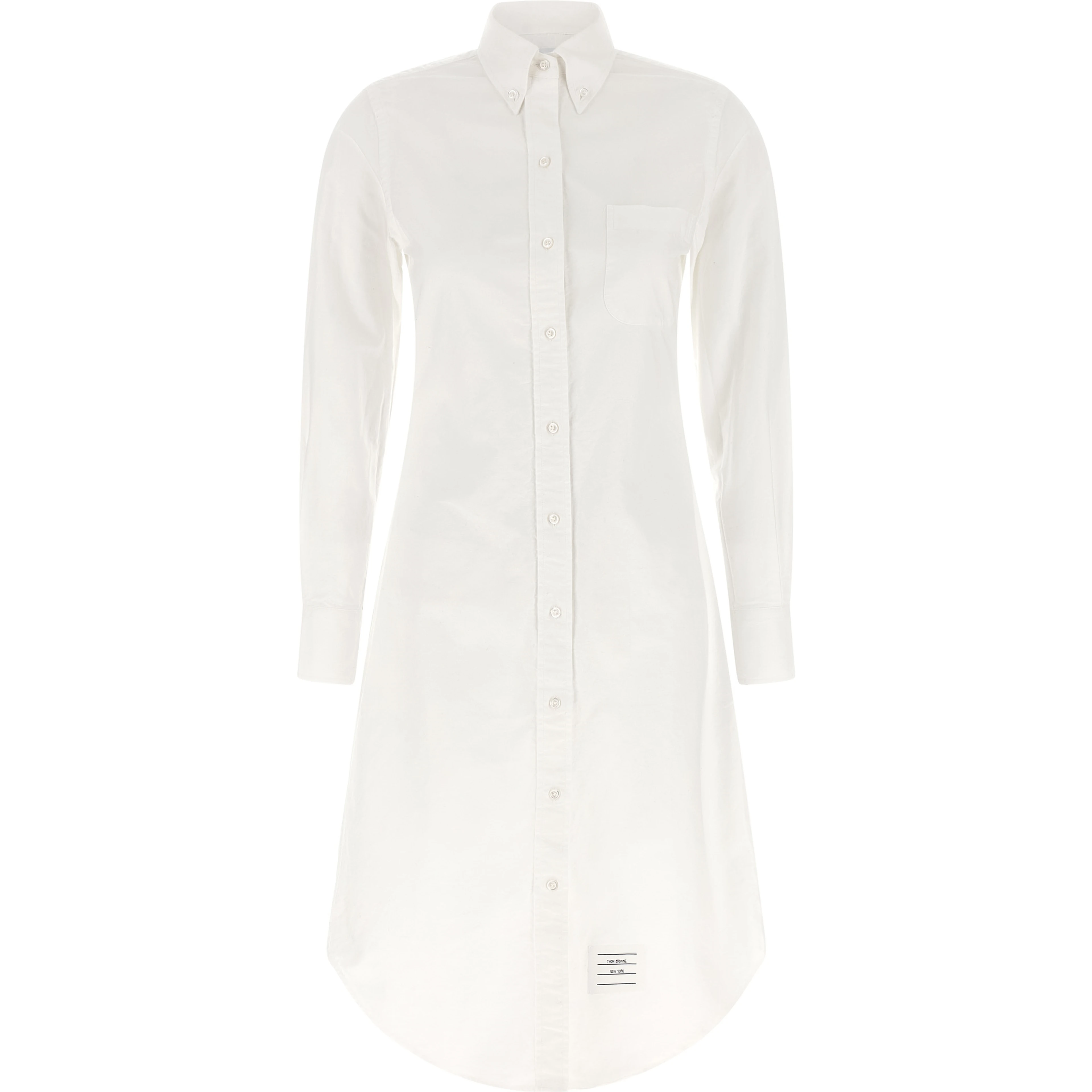 White Cotton Midi Skirt