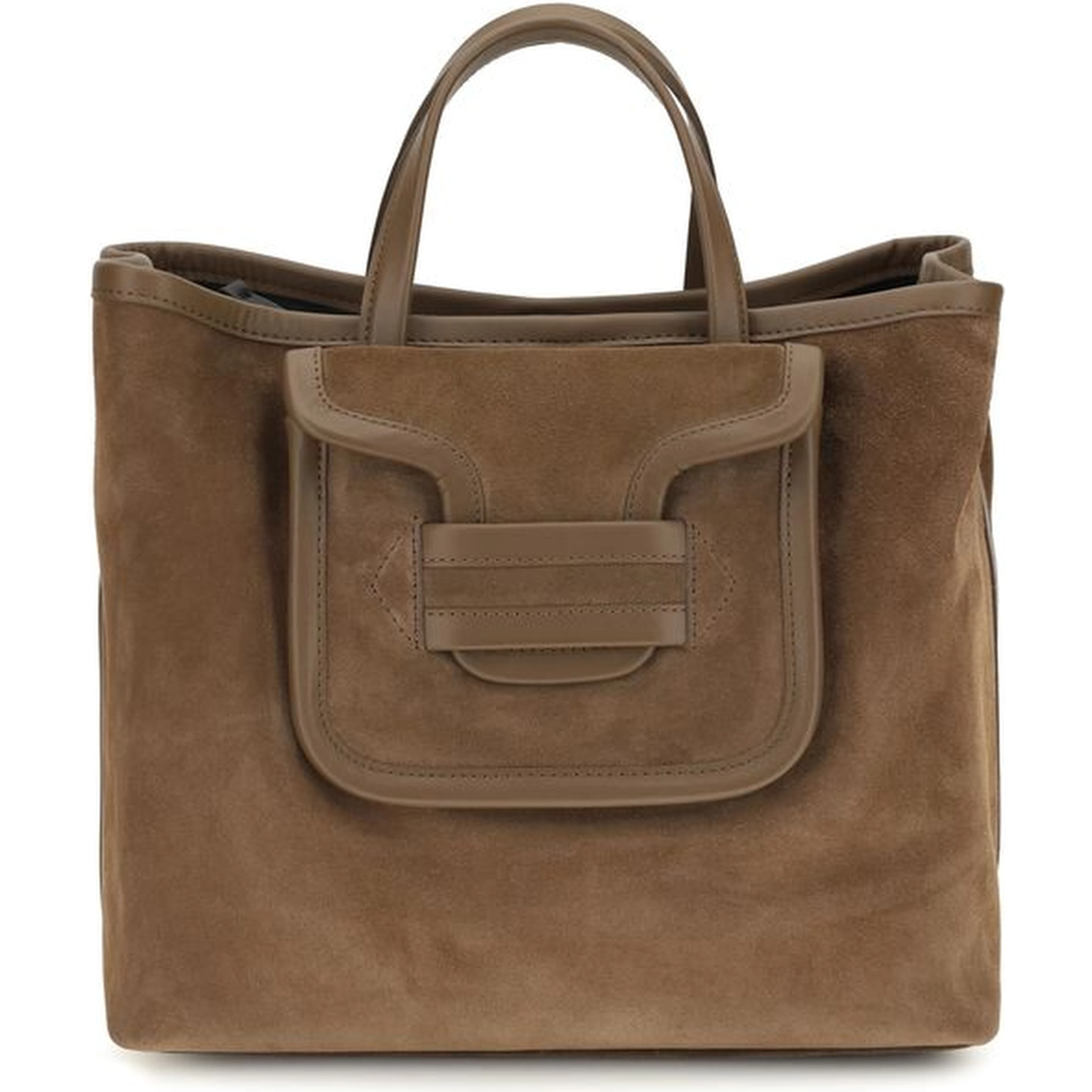 Brown Suede Leather Shoulder Bag