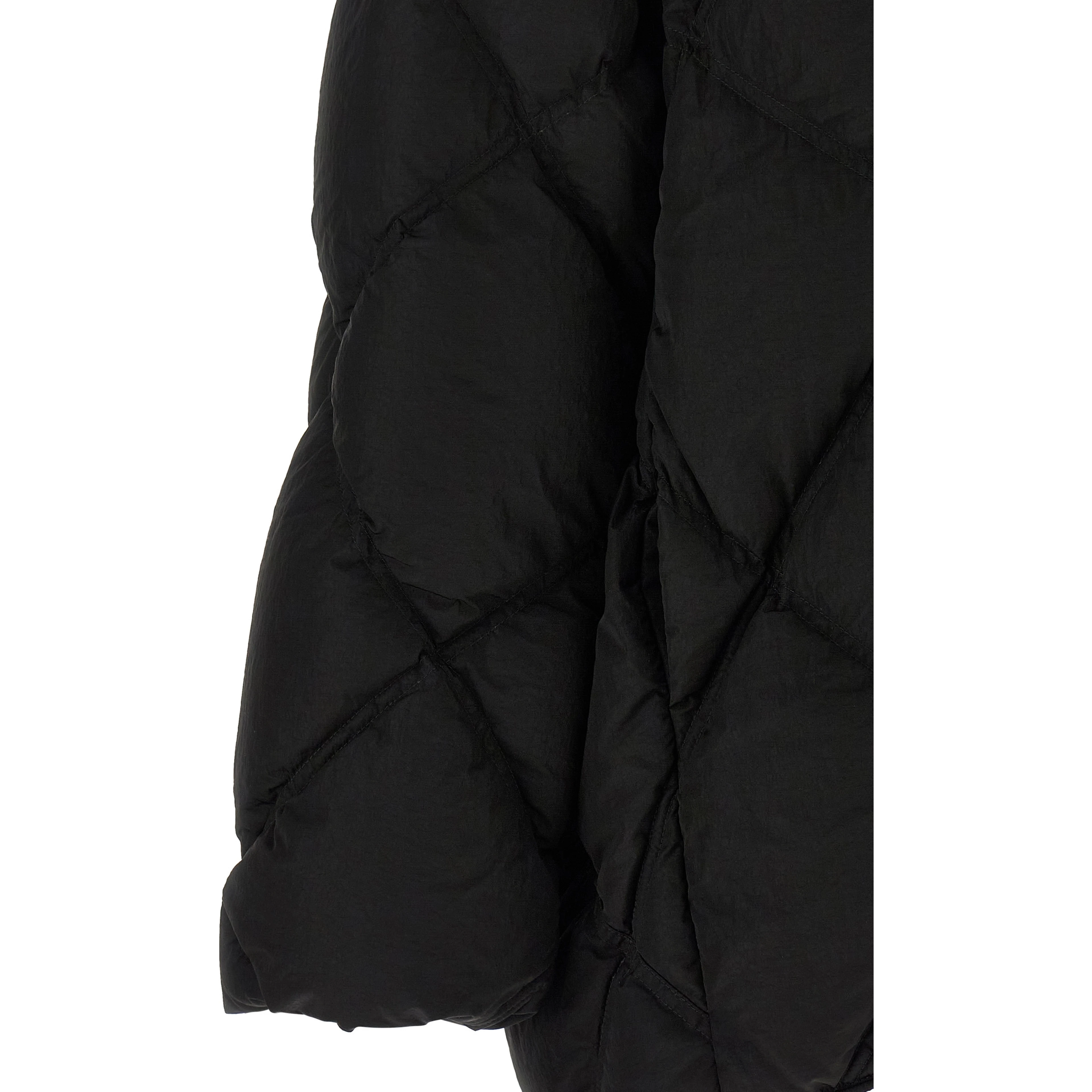 Black Nylon Full-Length Jacket