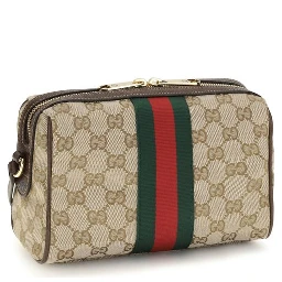 Beige Fabric Shoulder Bag