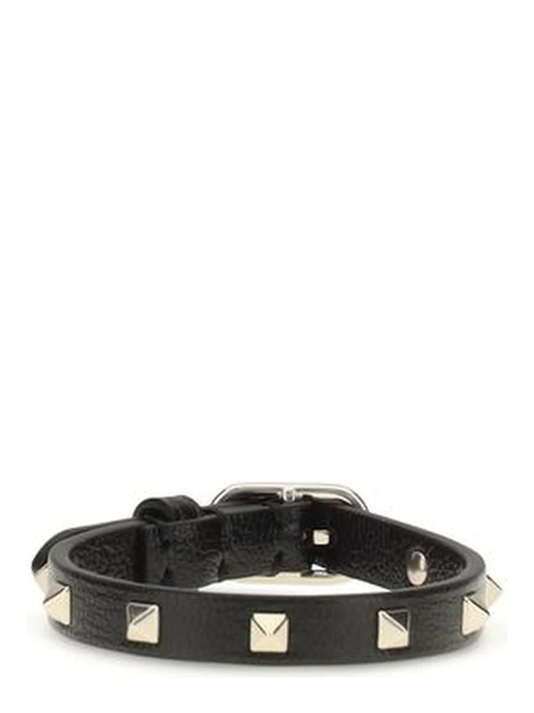 Black Calf Leather Bos Taurus Bracelet