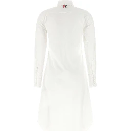 White Cotton Midi Skirt