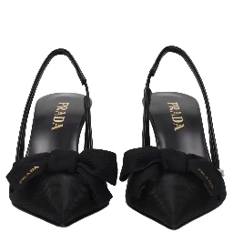 Black Fibres High Heel Pumps