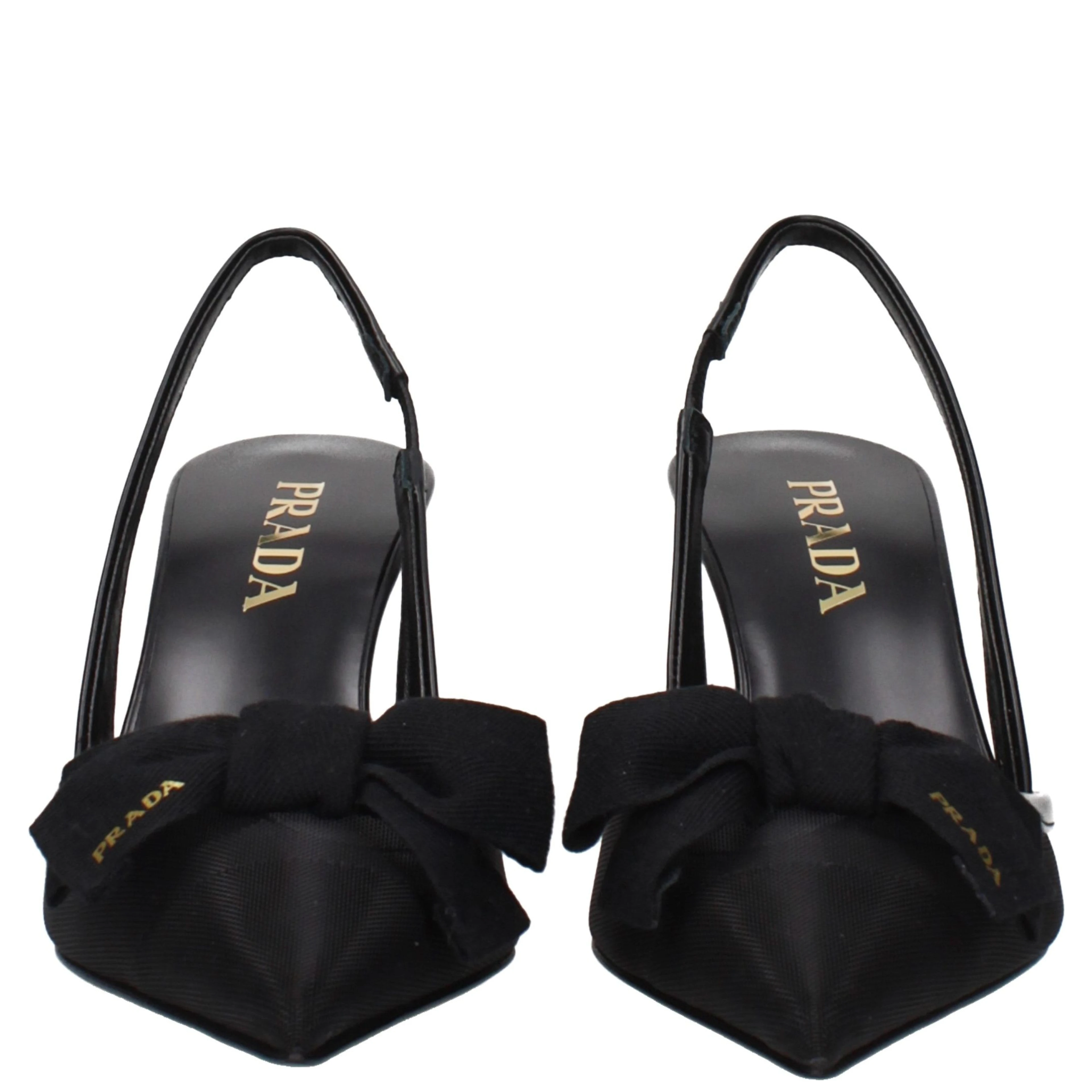 Black Fibres High Heel Pumps