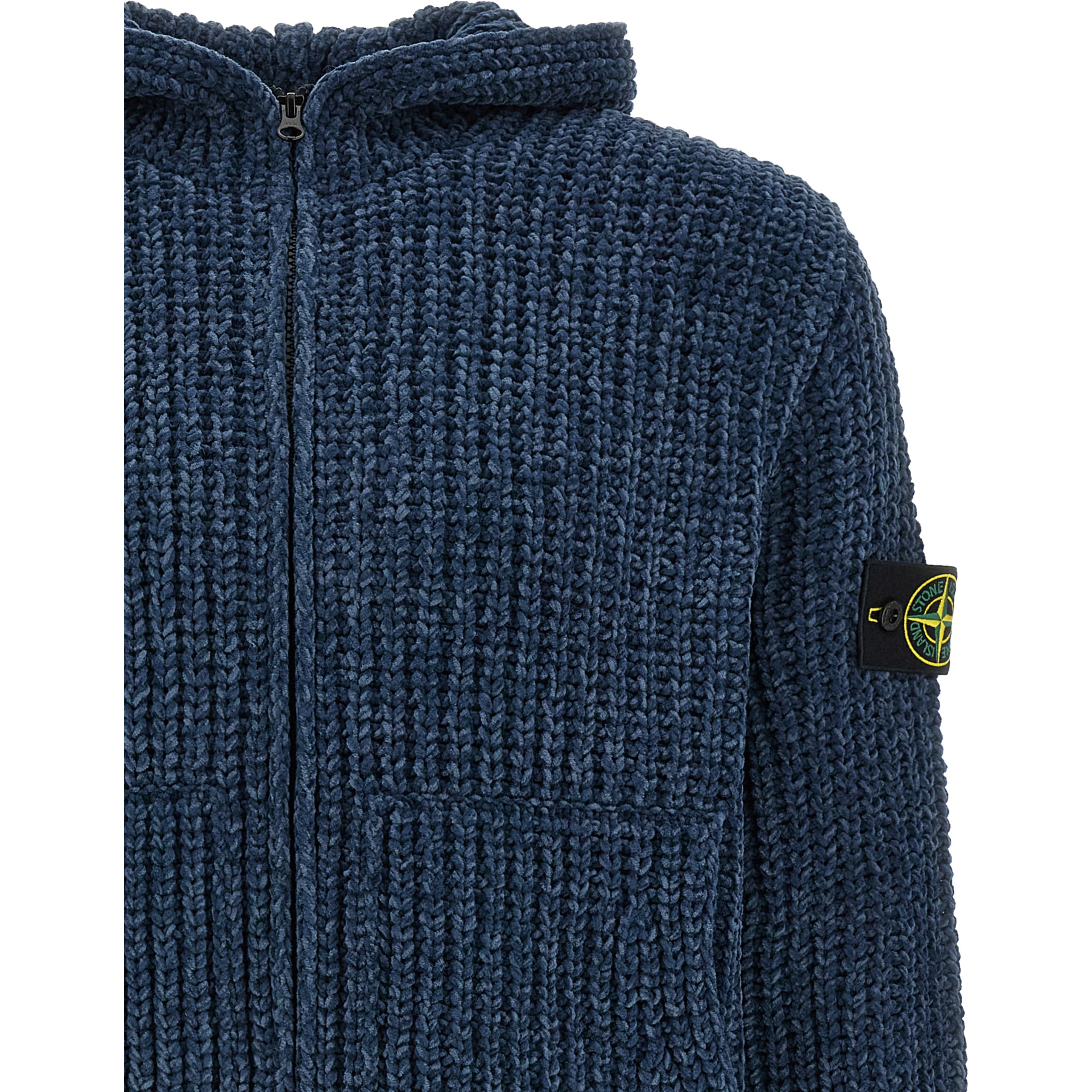 Blue Cotton Cardigan