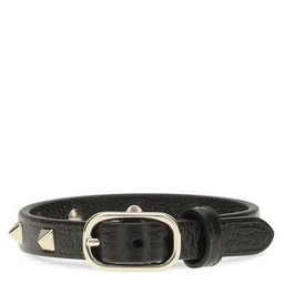 Black Calf Leather Bos Taurus Bracelet