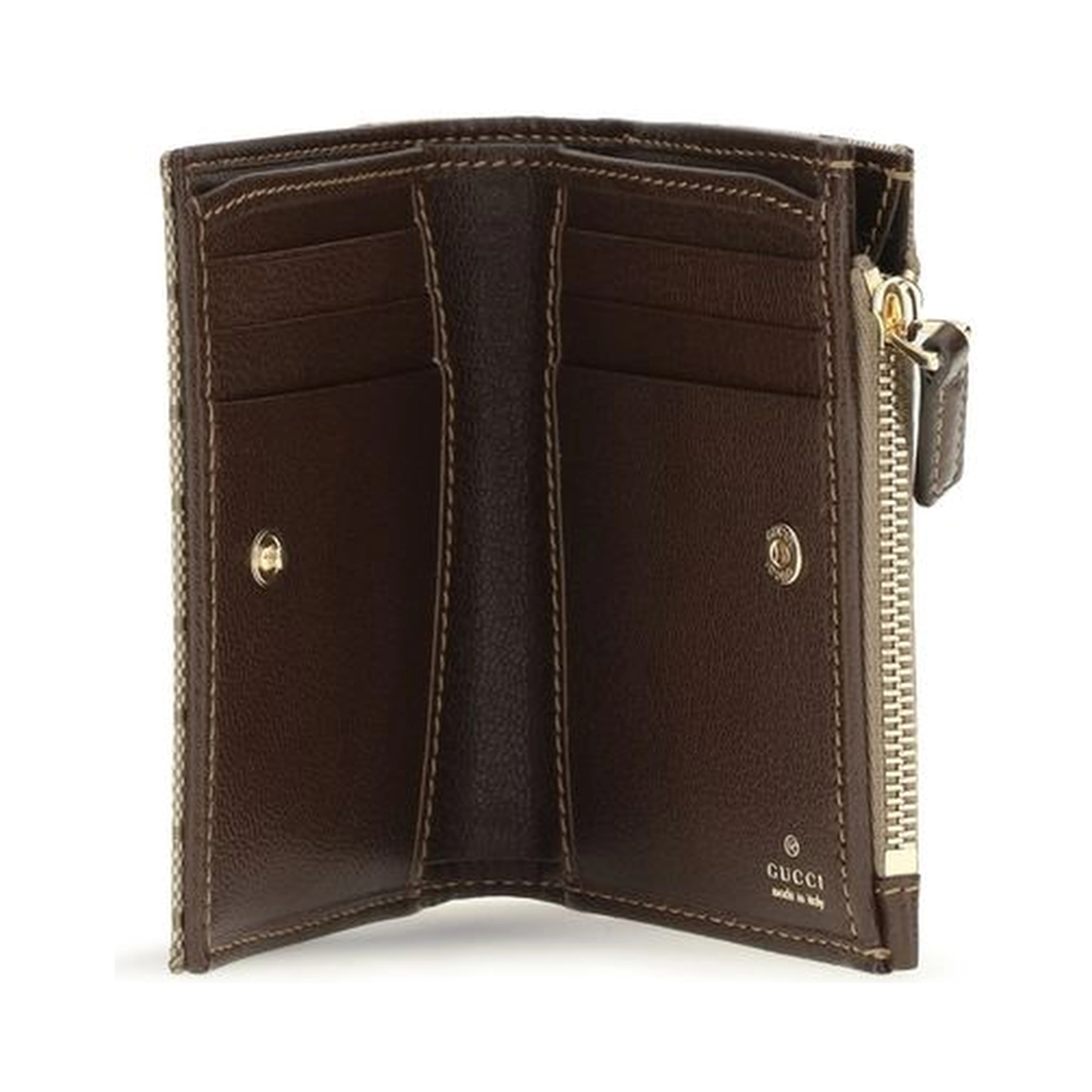 Brown Cotton Wallet