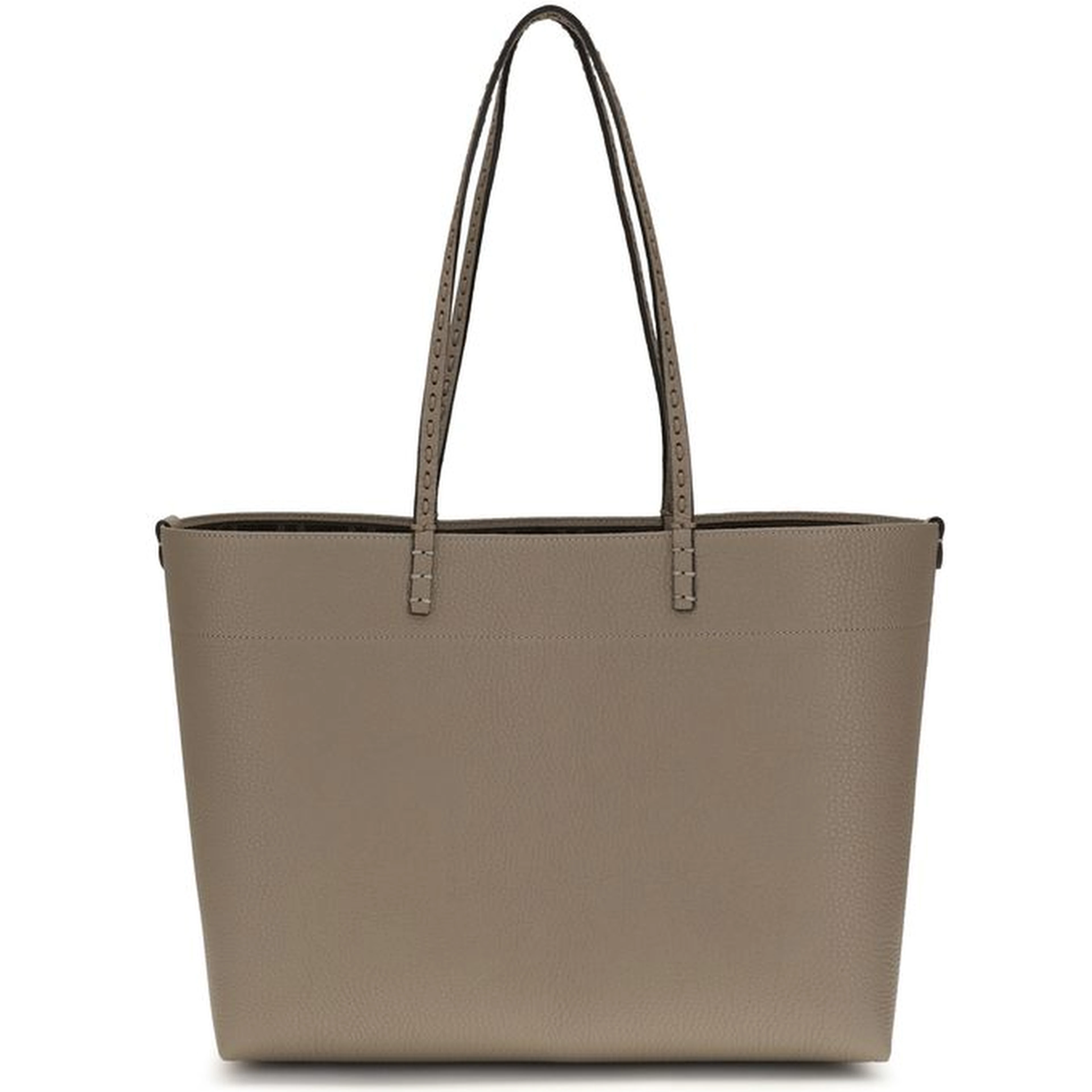 Beige Calf Leather Bos Taurus Shoulder Bag