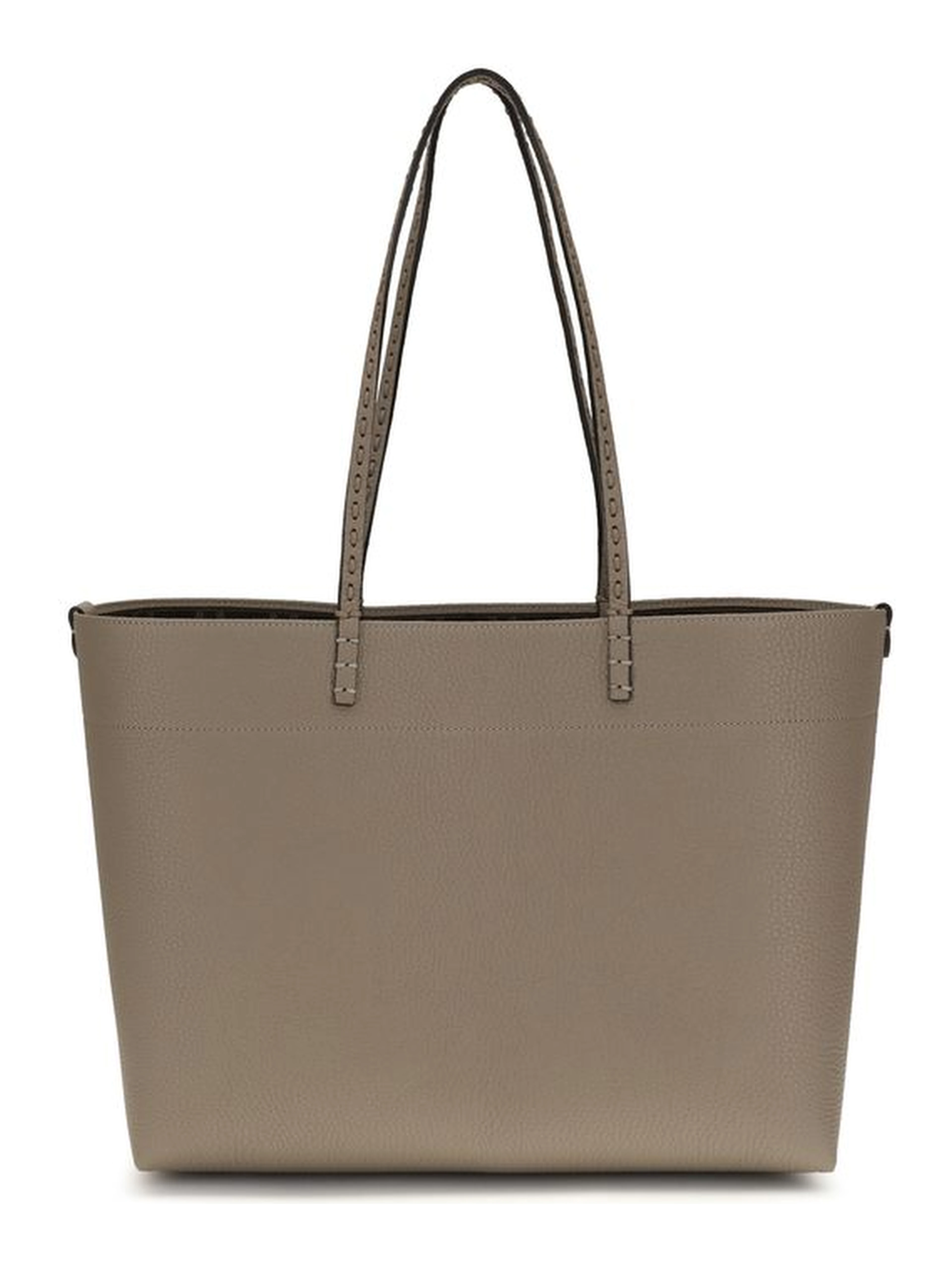 Beige Calf Leather Bos Taurus Shoulder Bag