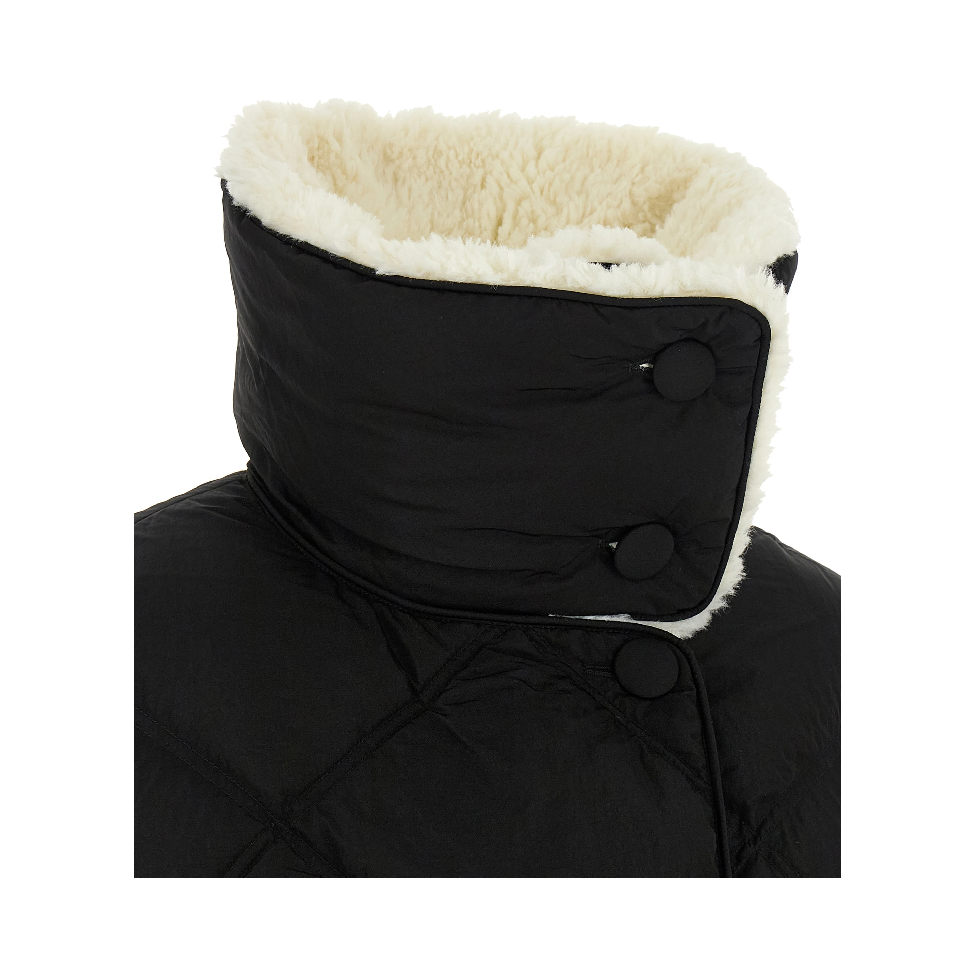 Black Nylon Full-Length Jacket