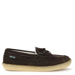 Brown Calf Leather Bos Taurus Slip-On Loafers