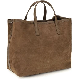 Brown Suede Leather Shoulder Bag