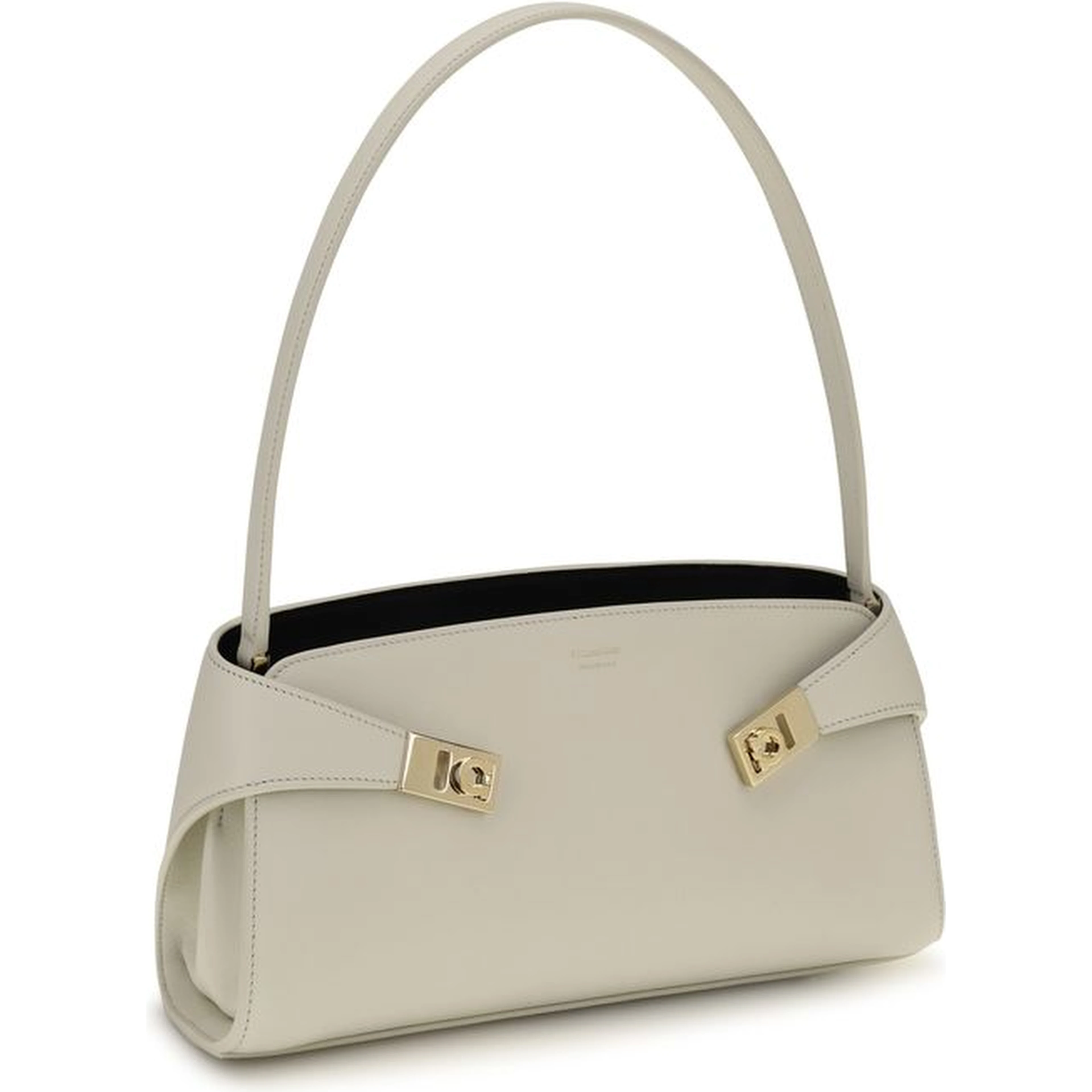 Beige Calf Leather Bos Taurus Shoulder Bag
