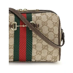 Beige Fabric Shoulder Bag