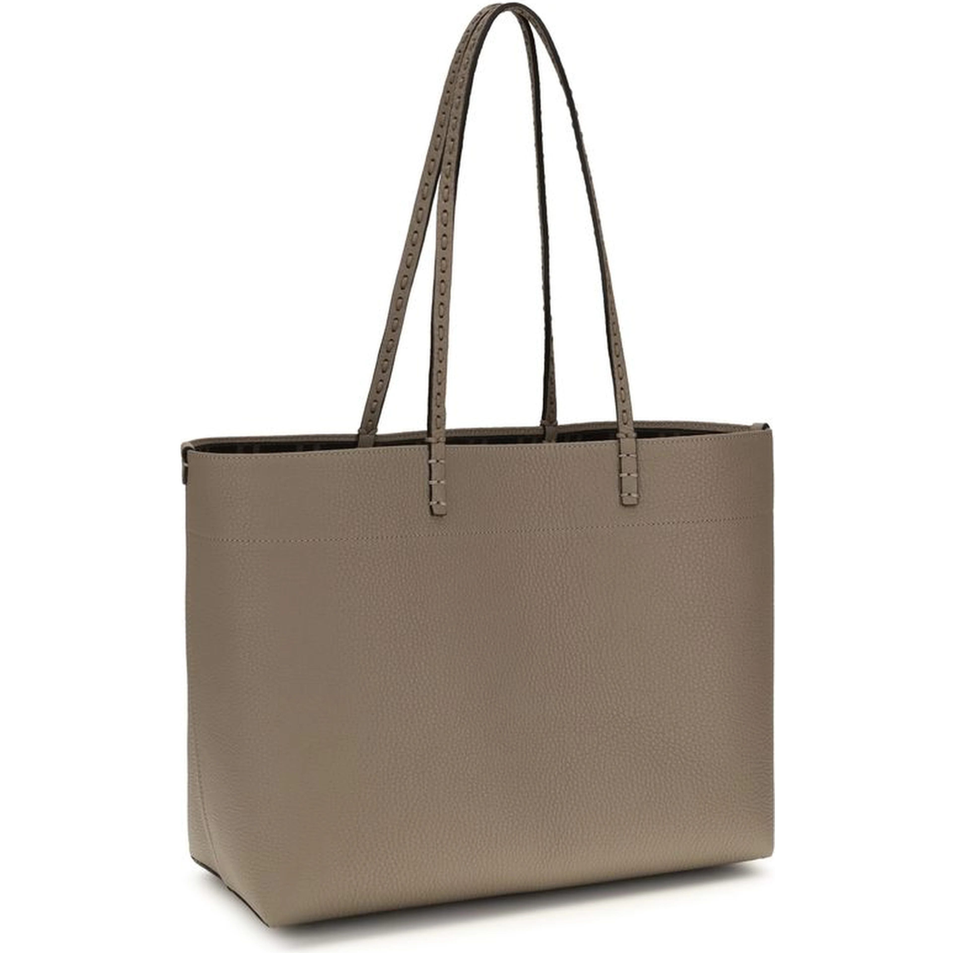 Beige Calf Leather Bos Taurus Shoulder Bag
