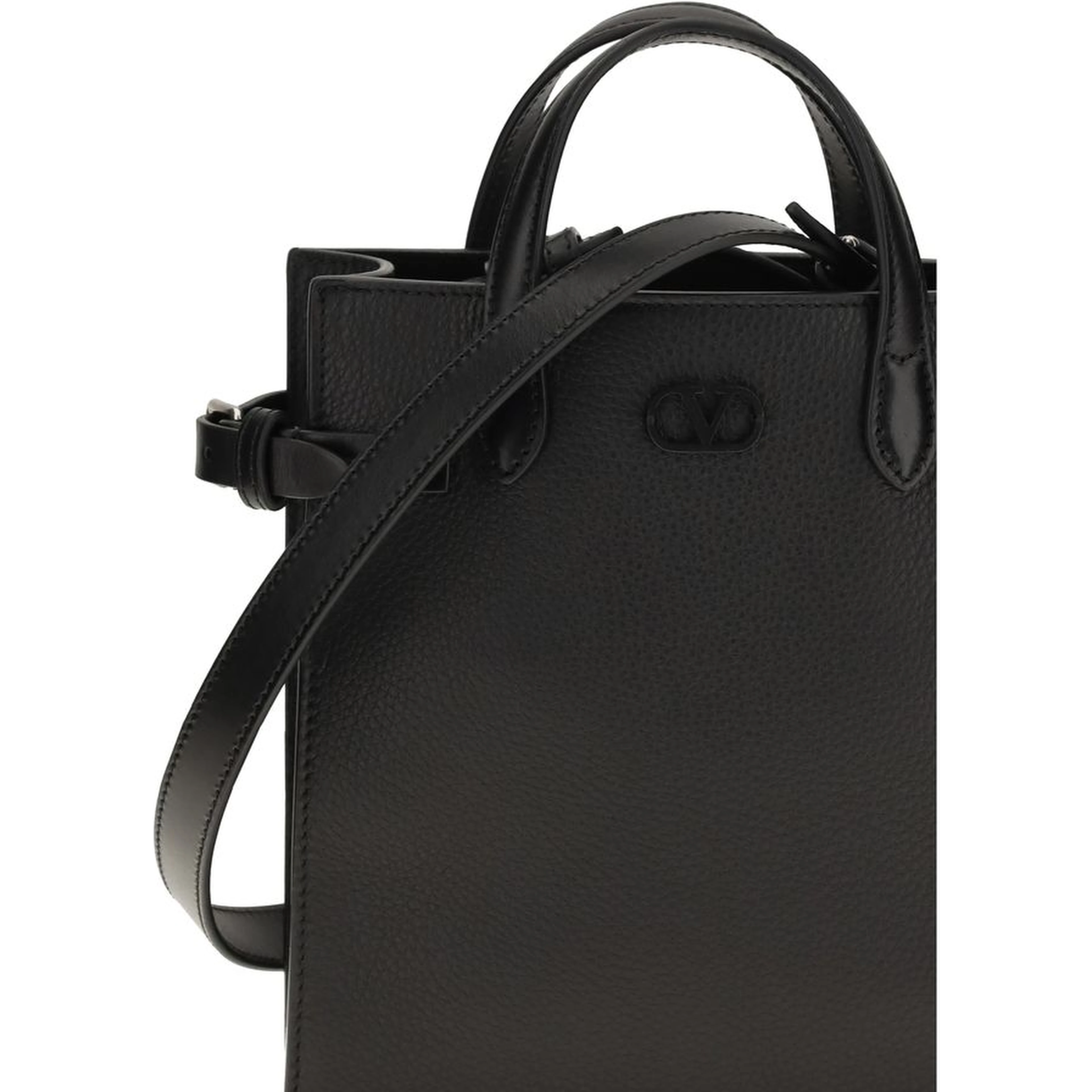 Black Calf Leather Bos Taurus Shoulder Bag