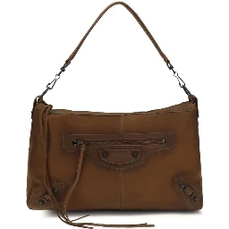 Brown Lamb Ovis Aries Shoulder Bag