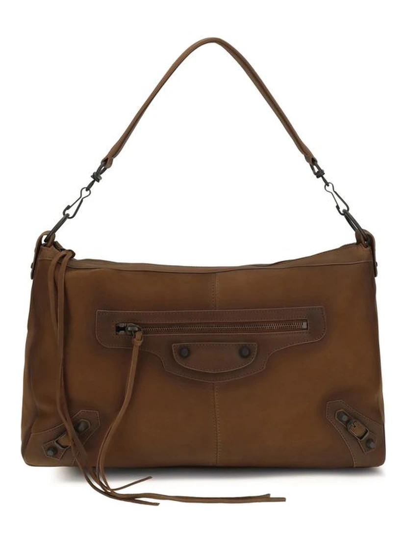 Brown Lamb Ovis Aries Shoulder Bag