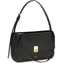 Black Calf Leather Bos Taurus Shoulder Bag