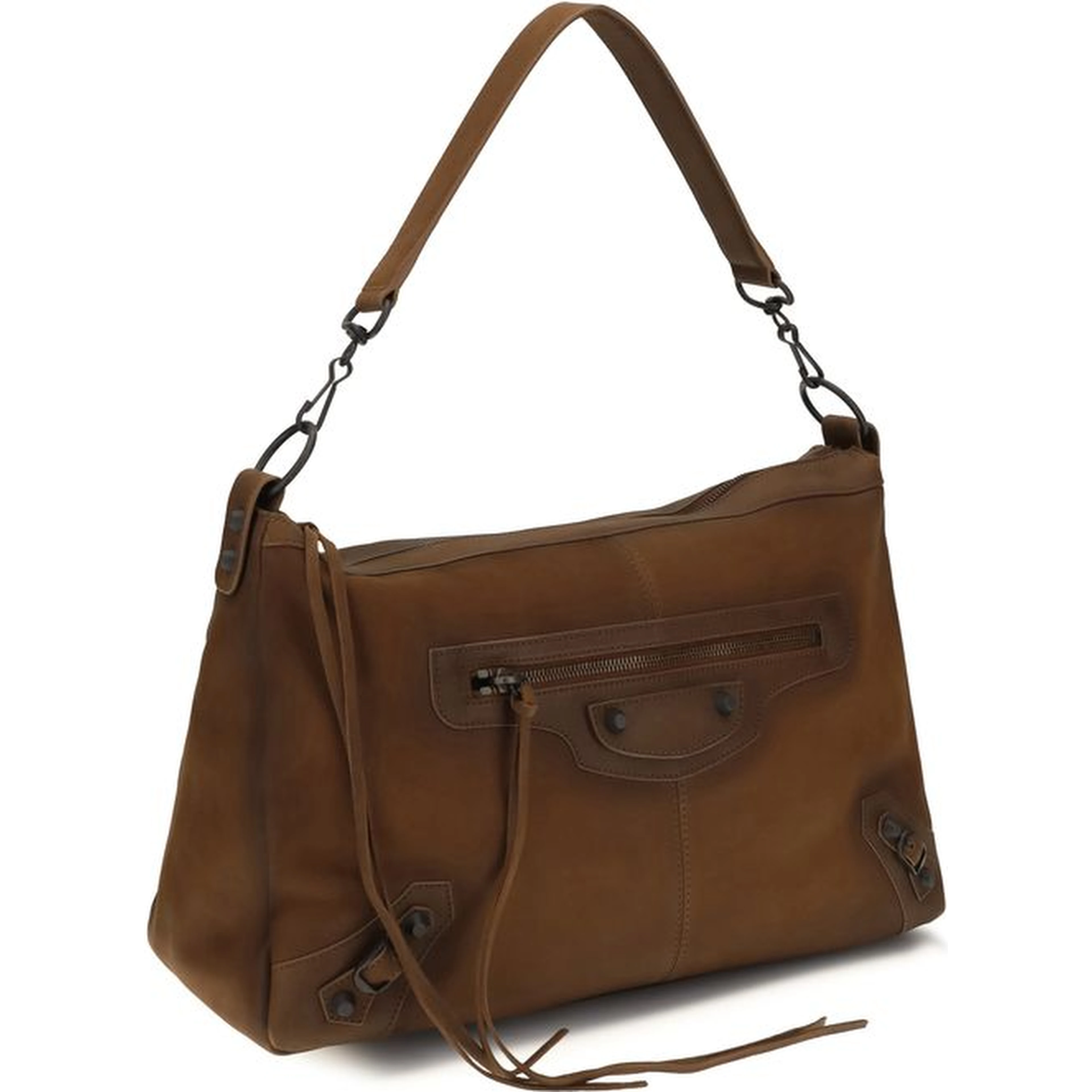 Brown Lamb Ovis Aries Shoulder Bag