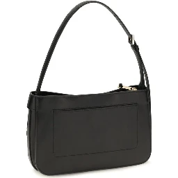 Black Calf Leather Bos Taurus Shoulder Bag